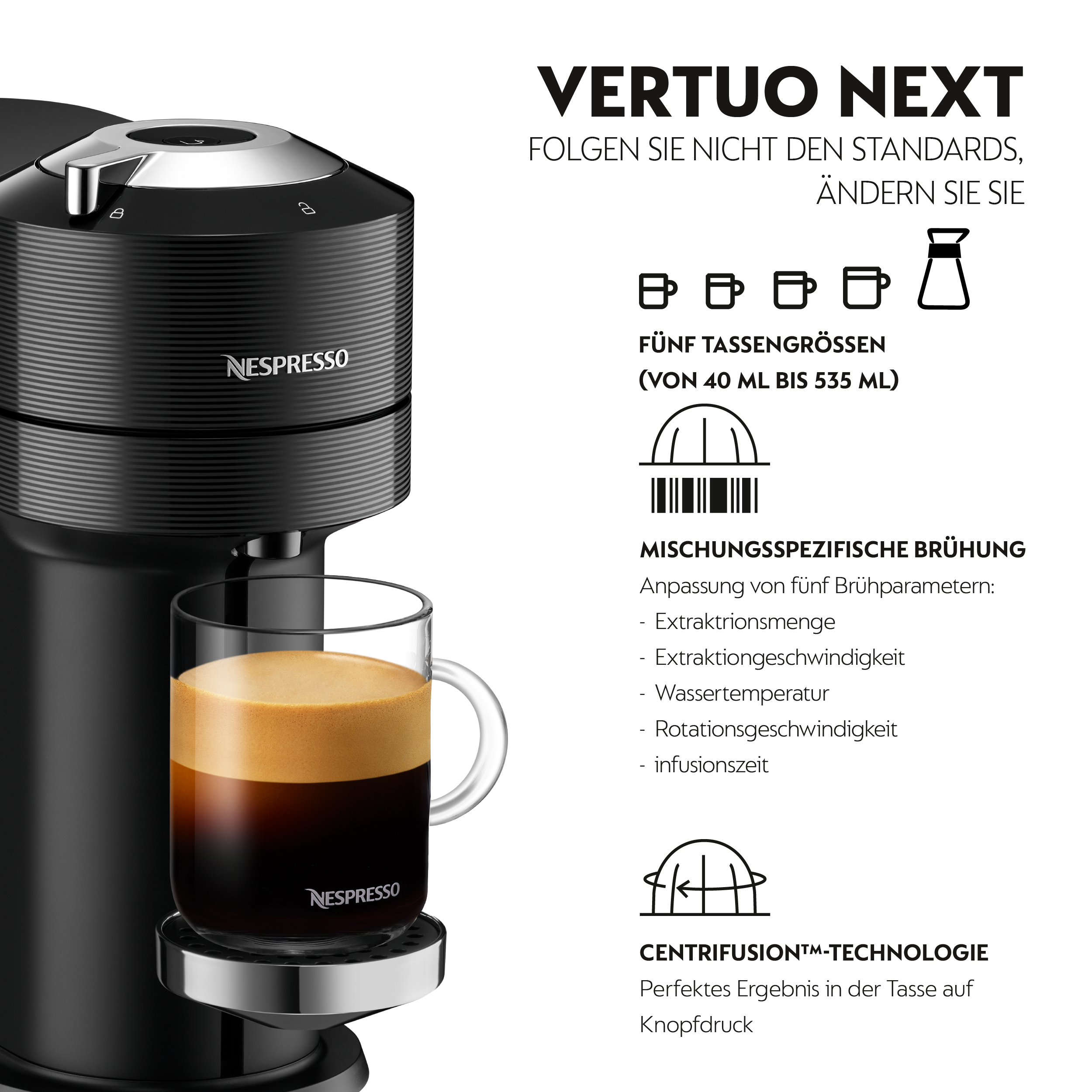 Vertuo Next Premium XN9108CH | Nespresso® | KRUPS Schweiz