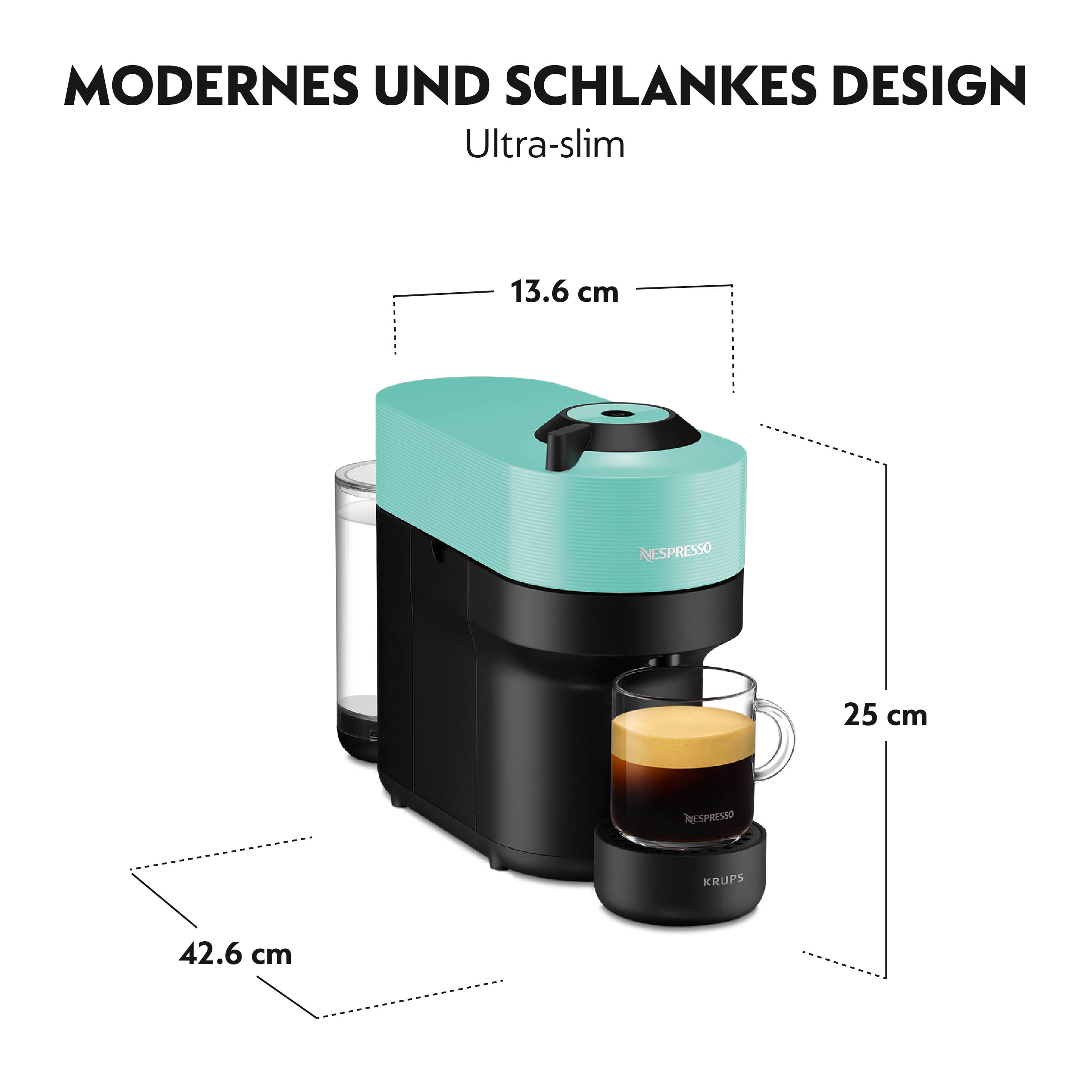 Nespresso Vertuo Pop Aqua Mint XN9204CH