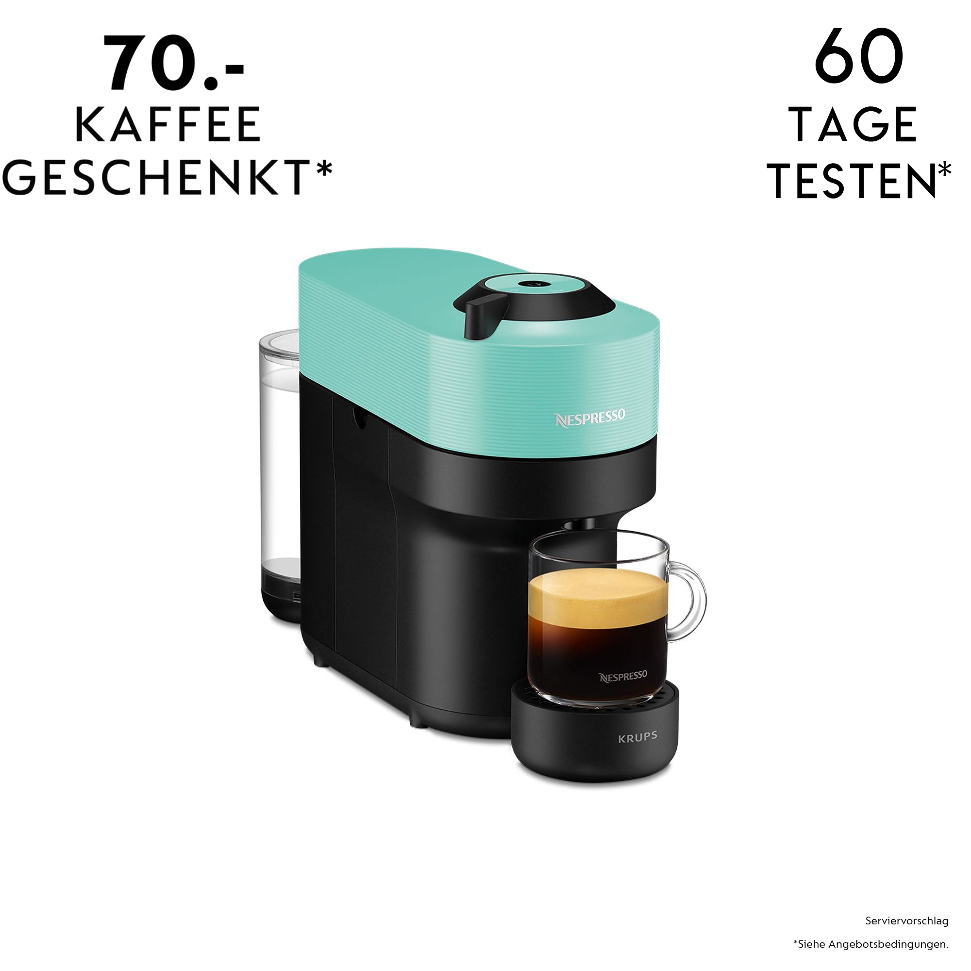 Nespresso Vertuo Pop Aqua Mint XN9204CH