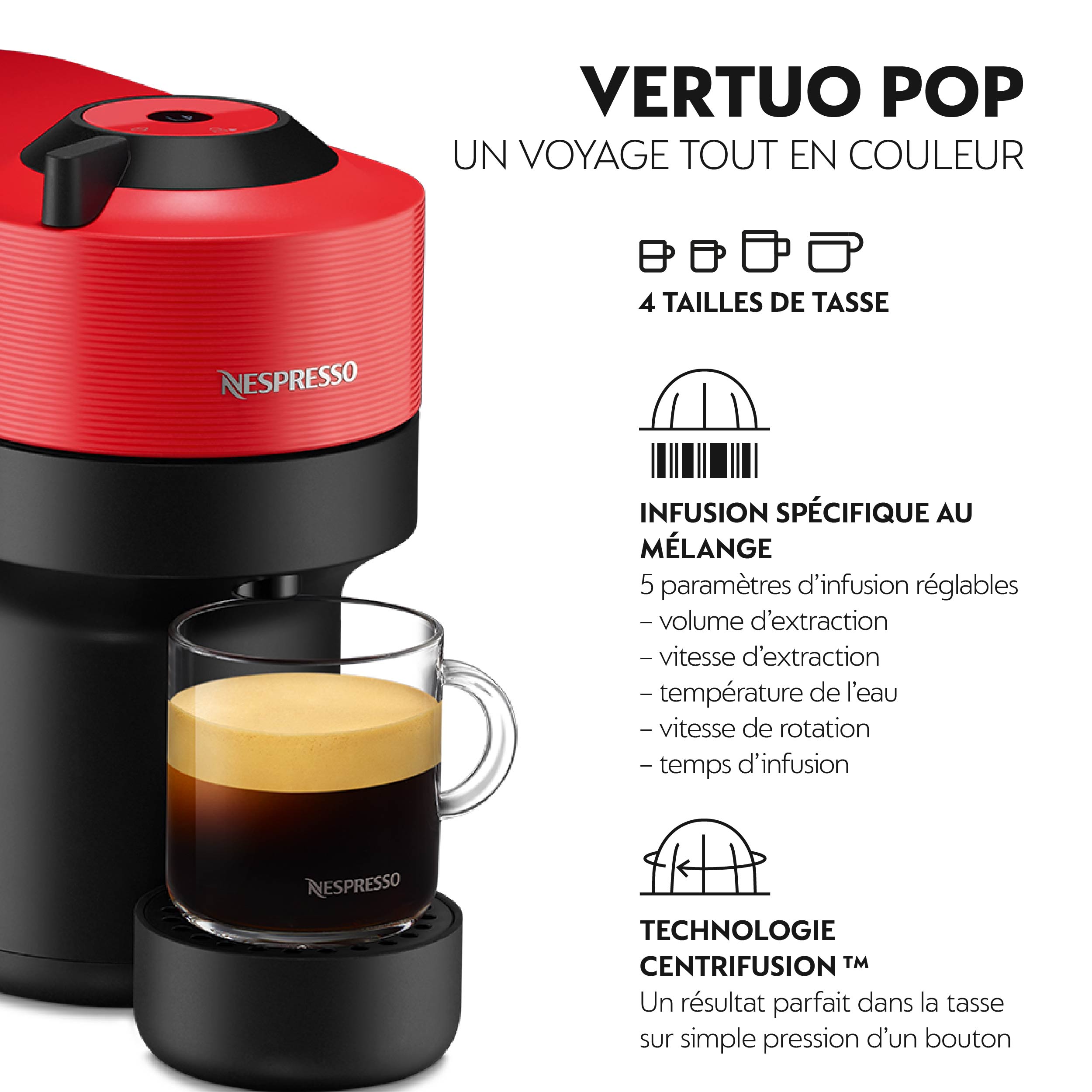 Nespresso Vertuo Pop Spicy Red XN9205CH