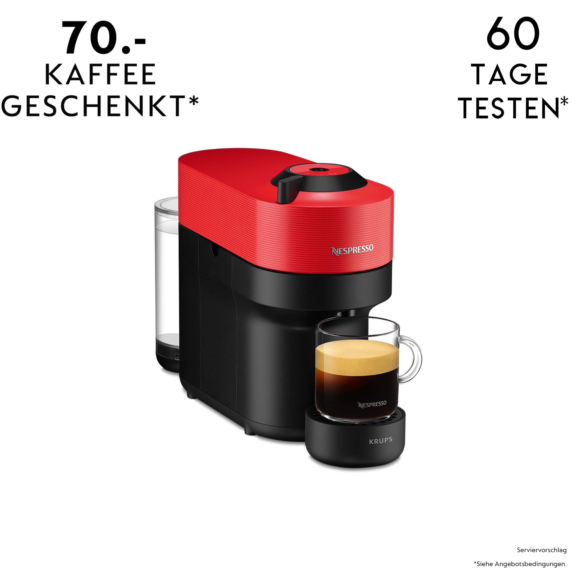 Nespresso Vertuo Pop Spicy Red XN9205CH