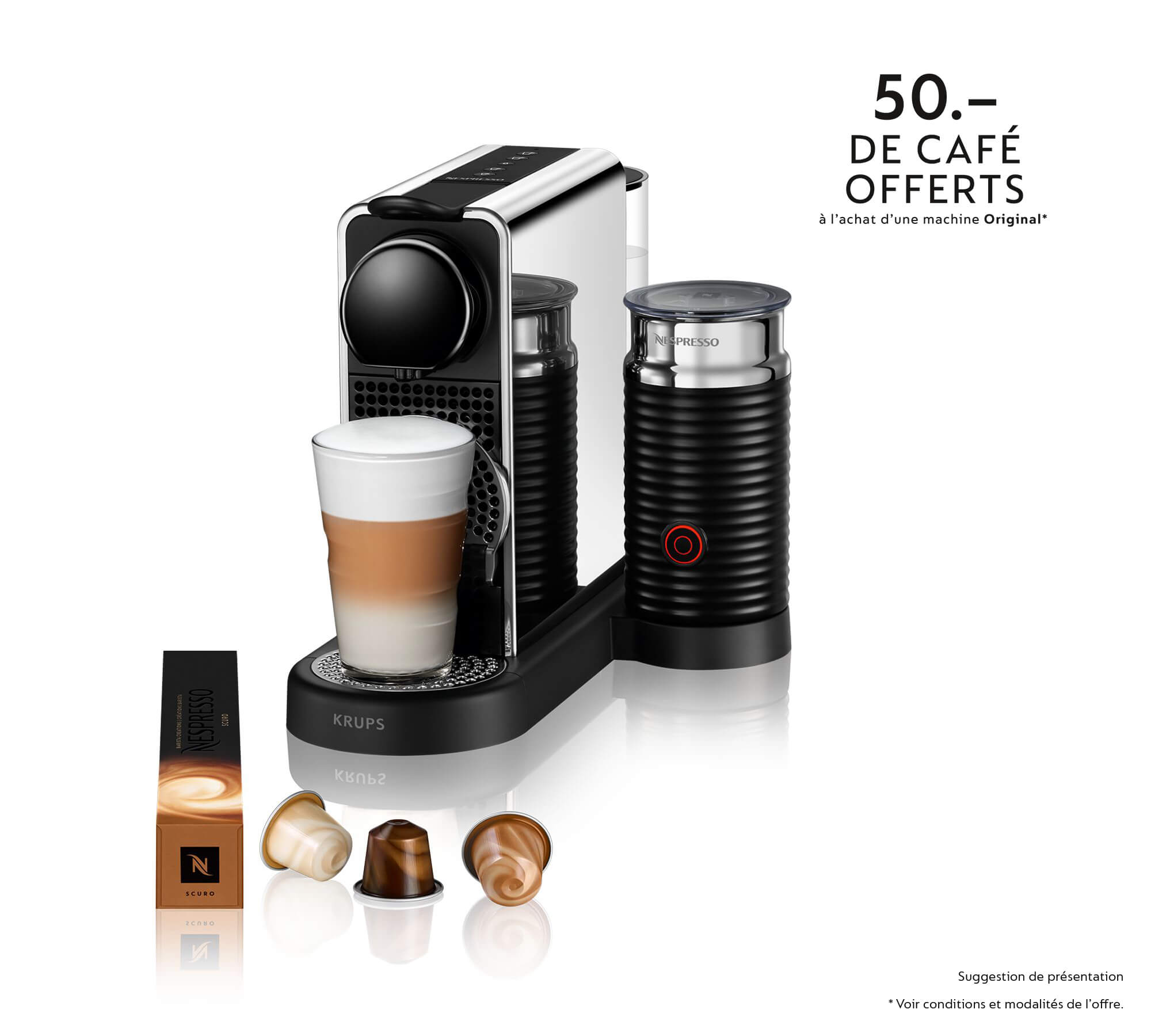 CitiZ Platinum&Milk XN630DCH Nespresso® KRUPS Suisse