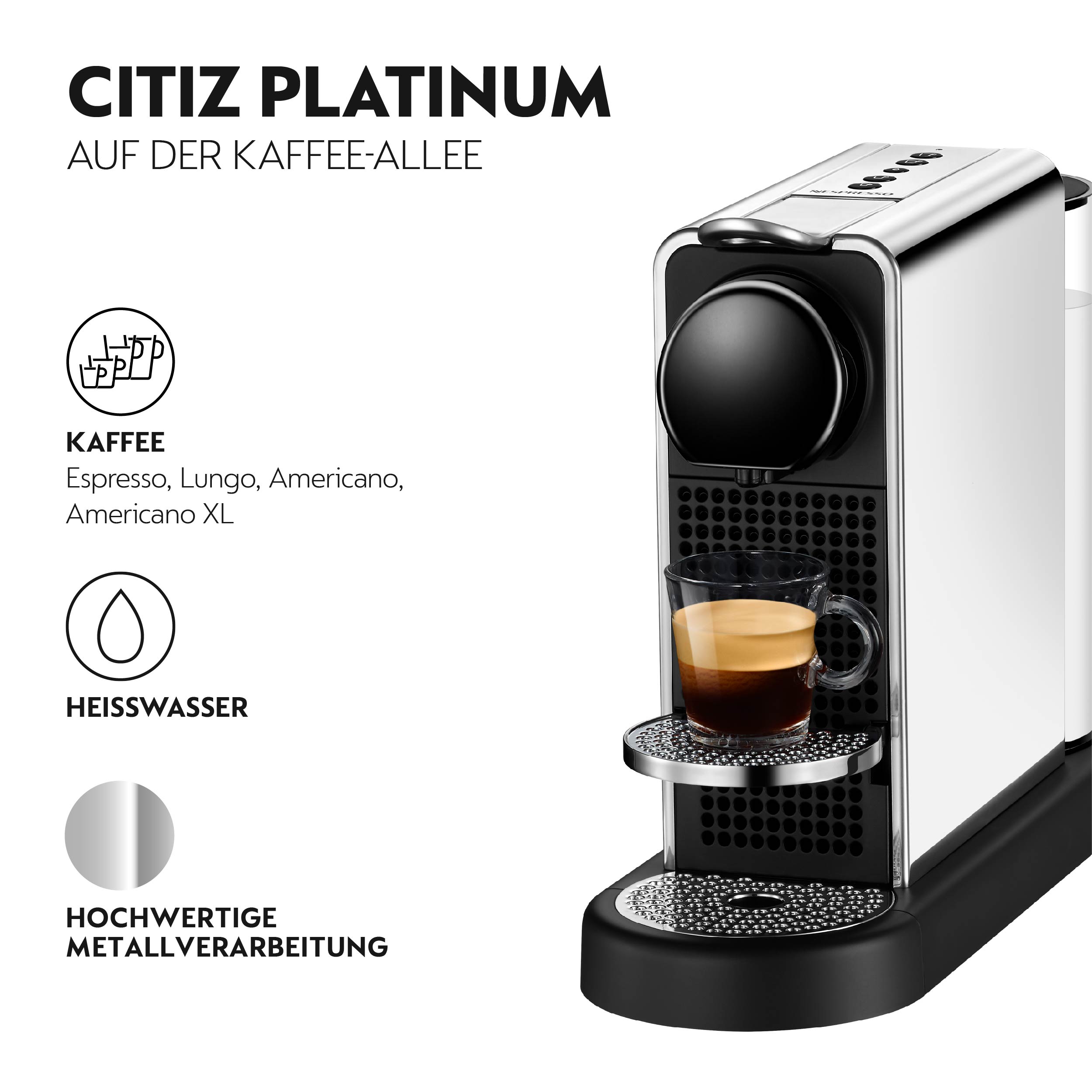 Nespresso CitiZ Platinum XN610DCH