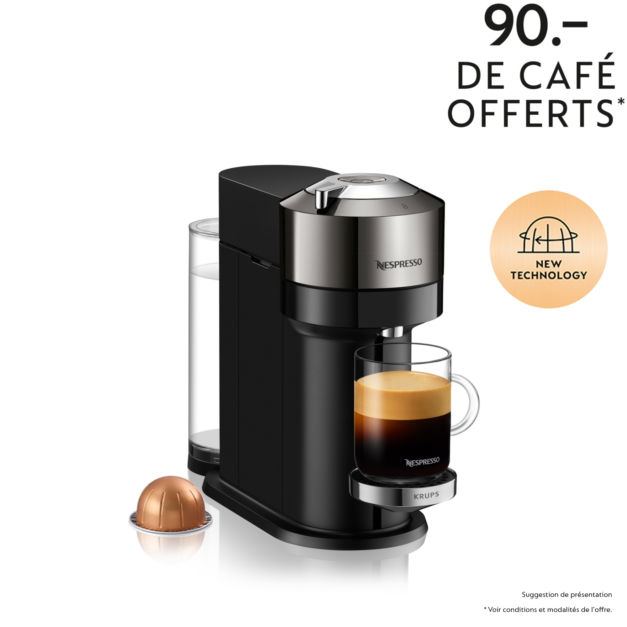 Nespresso Vertuo Next Deluxe XN910CCH - Vertuo
