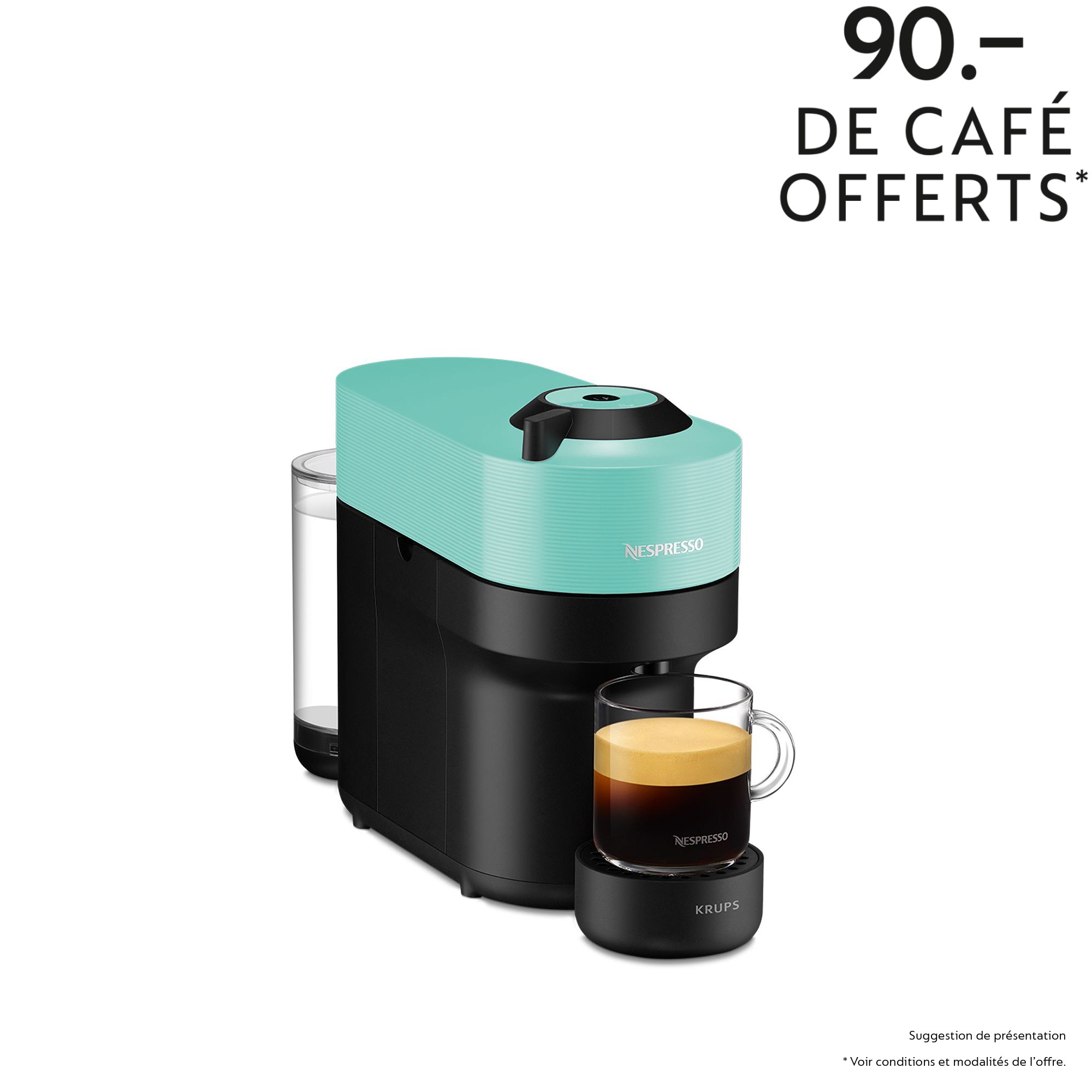 Nespresso Vertuo Pop Aqua Mint XN9204CH
