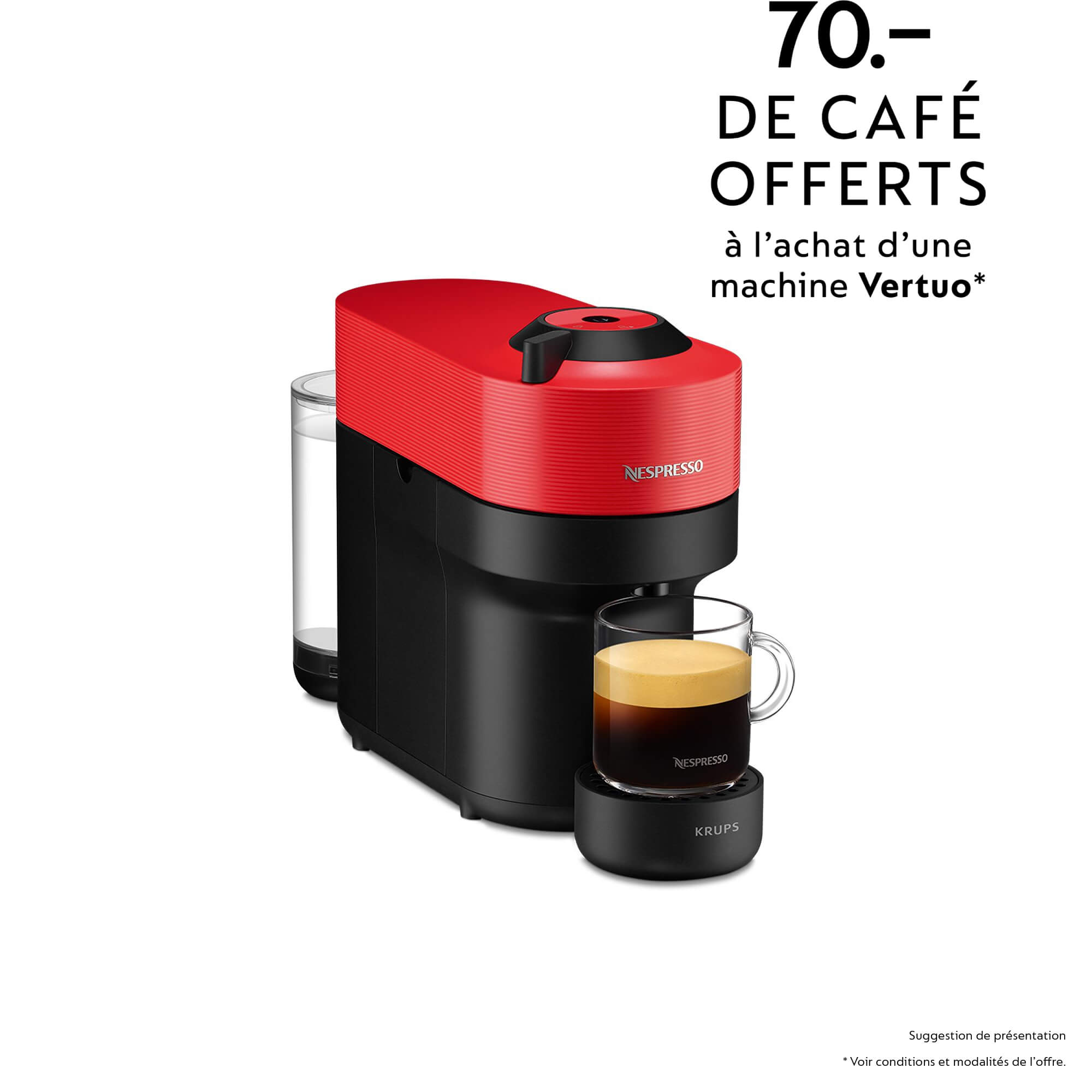 Nespresso Vertuo Pop Spicy Red XN9205CH