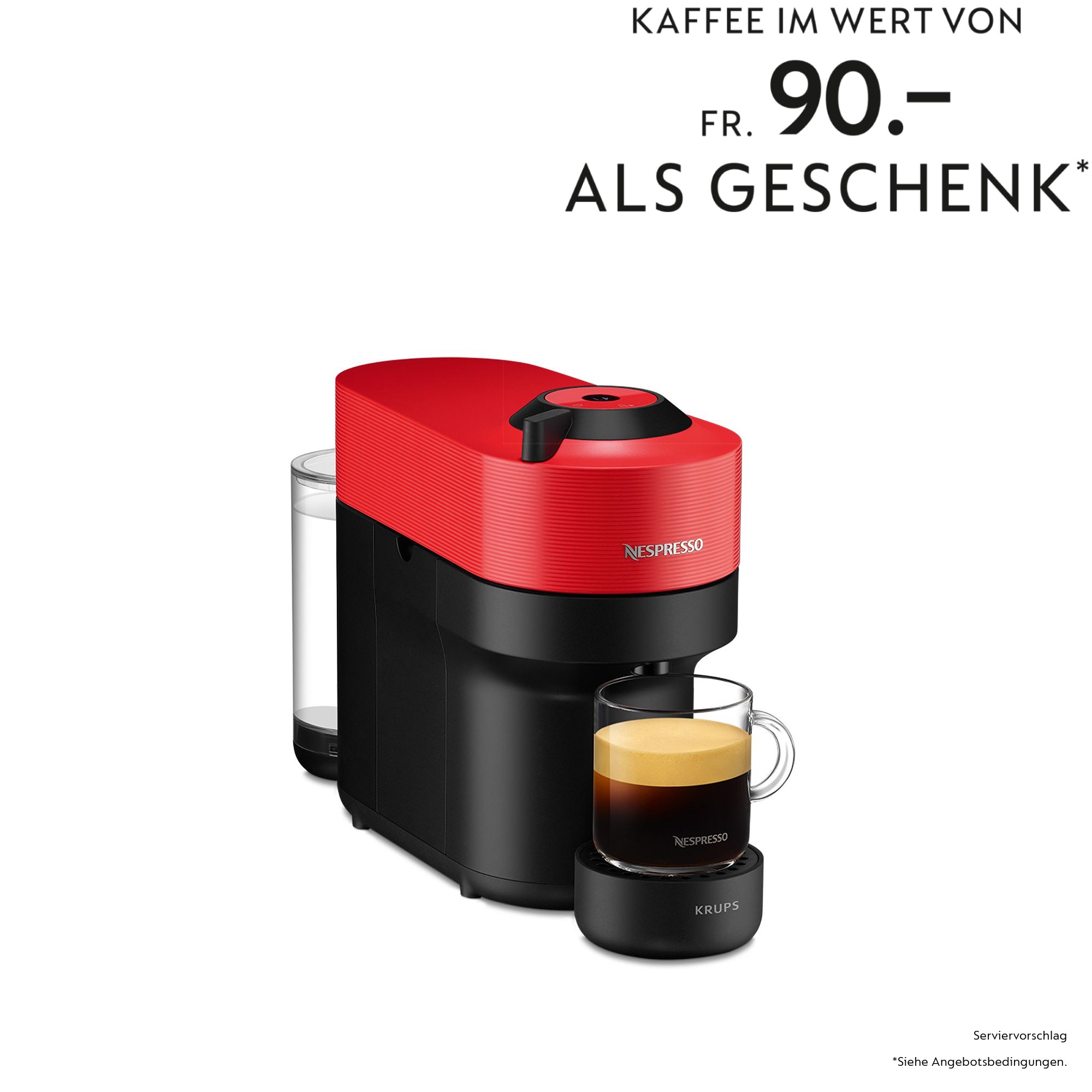 Nespresso Vertuo Pop Spicy Red XN9205CH - Vertuo