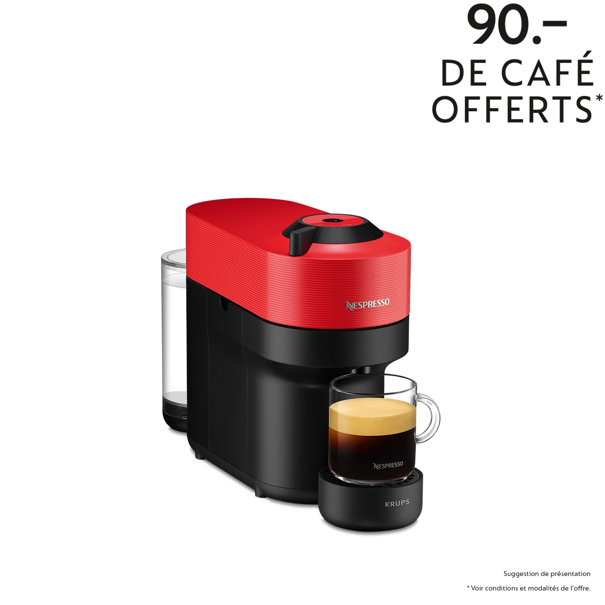 Nespresso Vertuo Pop Spicy Red XN9205CH - Vertuo
