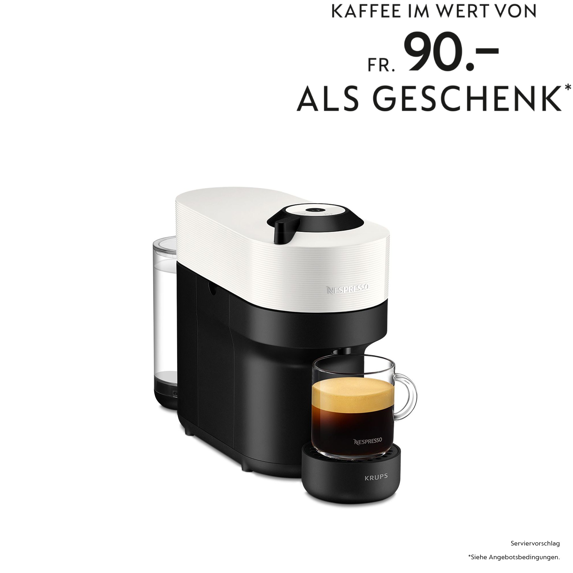 Nespresso Vertuo Pop Coconut White XN9201CH - Vertuo