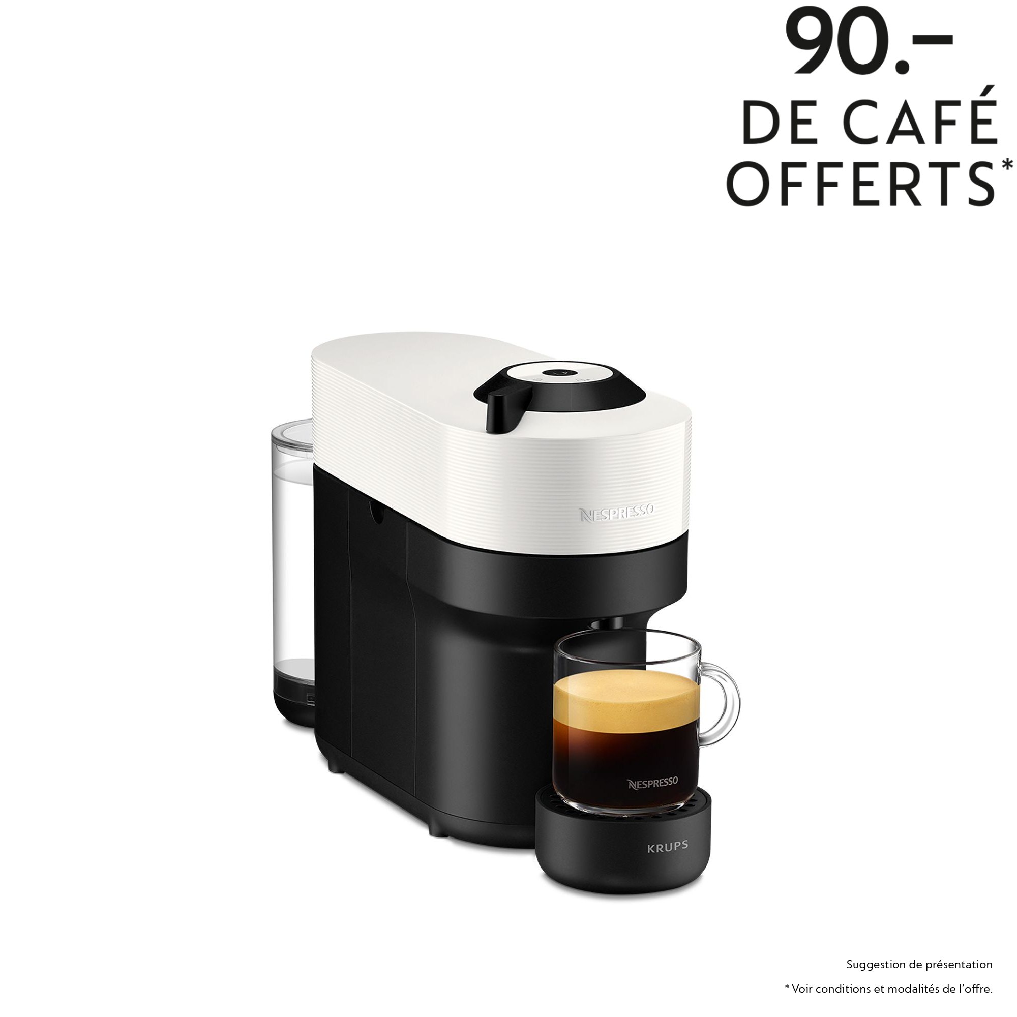 Nespresso Vertuo Pop Coconut White XN9201CH - Vertuo